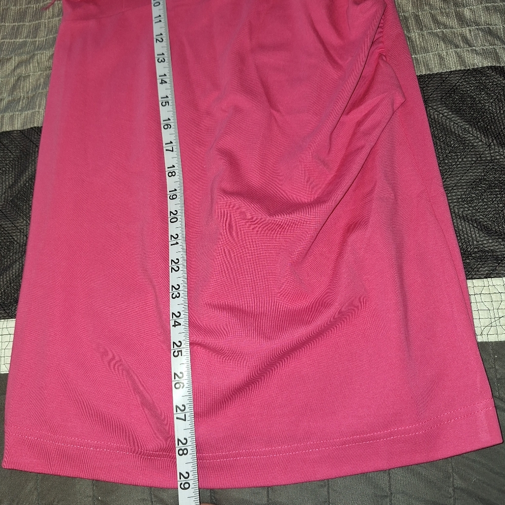 NWT Women’s Blue B Bodycon Feather Accent Mini Strapless Dress Pink Medium - Picture 11 of 11